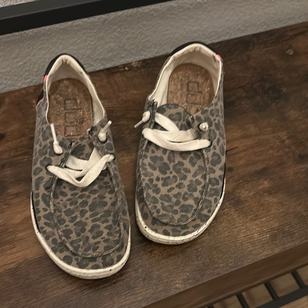 Hey Dude Leopard Print Casual Flats